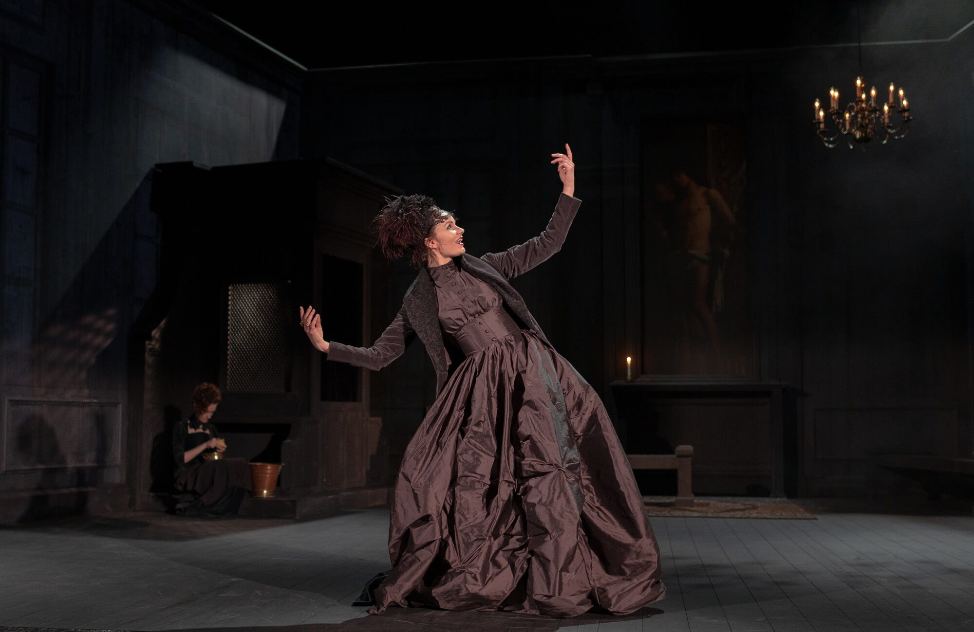 Ance Kukule izrādē "Valoņas nakts" (2019) // Foto – Matīss Markovskis